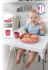 Babyjem 917 Silikon Beslenme Seti Silikon Kaşık Hediyeli Hediye Seti 3 Parça