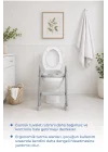 Babyjem Basamaklı Katlanır Klozet Adaptörü Soft Gri