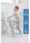 Babyjem Basamaklı Katlanır Klozet Adaptörü Soft Mavi