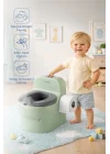 Babyjem Bebeğimin İlk Tuvaleti Sifon Sesli Lazımlık Oturak Soft Yeşil