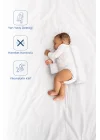 Babyjem Bebek Güvenli Uyku Yan Yatış Yastığı Beyaz