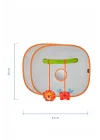 Babyjem Bebek Ultra Koruyucu Figürlü Bebek Oto Yan Cam Perdesi Güneşliği