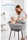 Babyjem Elegant Yenidoğan Ayaklı Bebek Banyo Küvet Seti Soft Gri