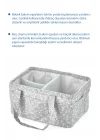 Babyjem Katlamalı Anne&bebek Organizer Gri Çiçek