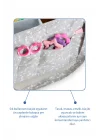 Babyjem Katlamalı Anne&bebek Organizer Gri Çiçek