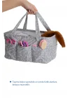 Babyjem Katlamalı Anne&bebek Organizer Gri Çiçek