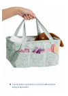 Babyjem Katlamalı Çanta Anne&Bebek Organizer Yeşil Çiçek
