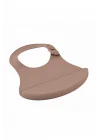 Babyjem Mini Silikon Mama Önlüğü Latte