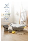 Babyjem Neşeli Ördek Banyo Seti 5 Parça Soft Gri