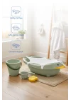 Babyjem Neşeli Ördek Banyo Seti 5 Parça Soft Yeşil