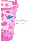 Babyjem Şeffaf Kova & Maşrapa Set Pembe Desenli