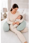 Babyjem Sırt Destekli Hamile Ve Emzirme Yastığı Yeşil Çiçek