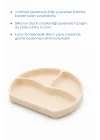 Babyjem Vakum Tabanlı Sabitlenebilir Silikon Tabak Ekru
