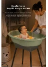 Babyjem Yeni Nesil Elegant Su Tahliyeli Giderli Ayaklı Bebek Küveti Soft Yeşil