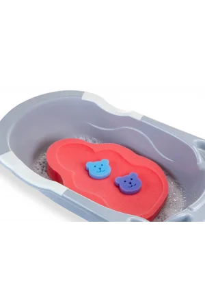 Babyjem Bebek Küvet İçi Sünger + Yıkama Süngeri Kırmızı