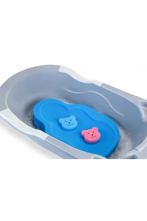 Babyjem Bebek Küvet İçi Sünger + Yıkama Süngeri Mavi