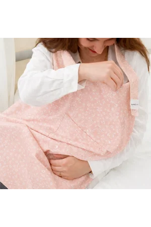 Babyjem Cepli Emzirme Önlüğü Somon Çiçek