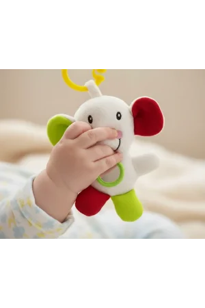 Babyjem Sevimli Arkadaşım Titreşimli Aynalı Fil Çıngırak