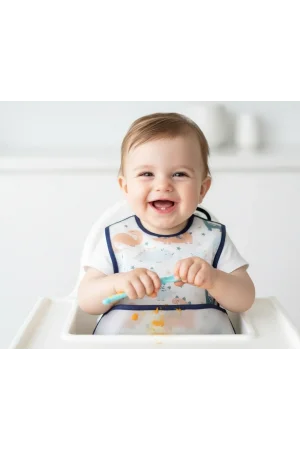 Babyjem Leke Tutmaz Giymeli Dinozor Mama Önlüğü