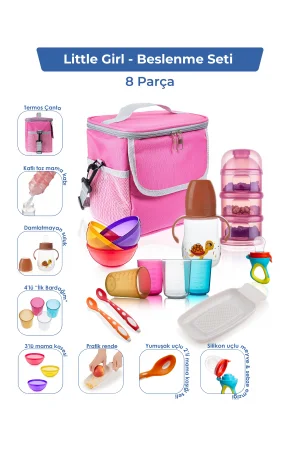 Babyjem Bebek Hediye Beslenme Seti Little Girl 8 Parça