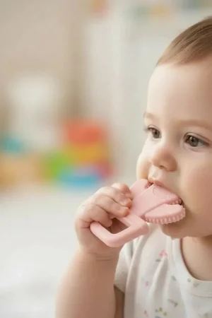 Babyjem Yumuşak Diş Kaşıyıcı Kaktüs Pembe