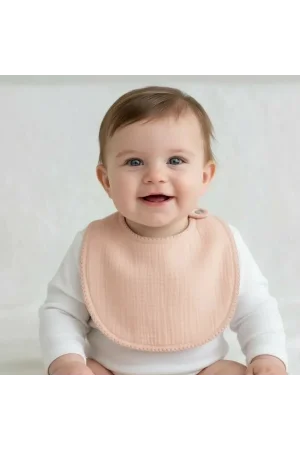 Babyjem Bürümcük Soft Müslin Mama Önlüğü Somon