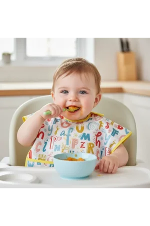 Babyjem Baskılı Blw Kolsuz Mama Önlüğü Harf Desen