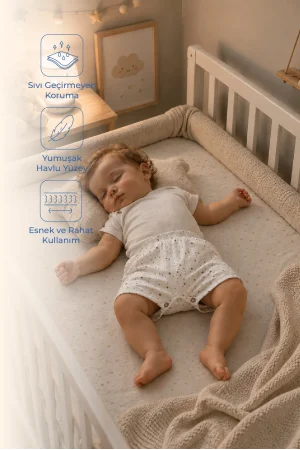 Babyjem Sıvı Geçirmez Koruyucu Sızdırmaz Bebek Şortu