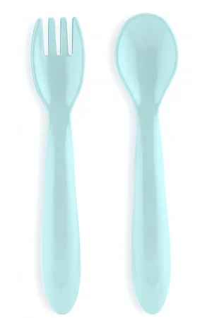 Babyjem Mama Kaşık Çatal Takımı Soft Mavi