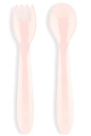 Babyjem Mama Kaşık Çatal Takımı Soft Pembe