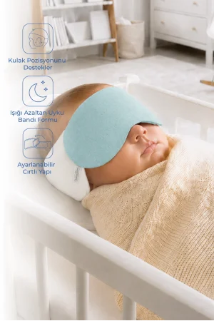 Babyjem Kepçe Kulak Önleyici ve Uyku Bandı Mint