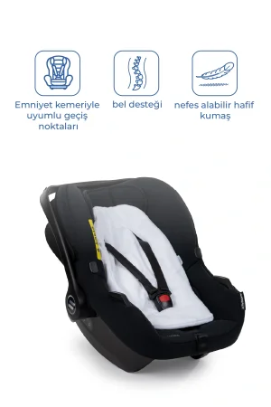 Babyjem Ana Kucağı Bel Desteği Havlu Beyaz
