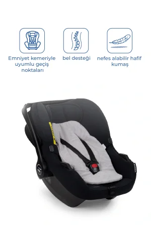 Babyjem Ana Kucağı Bel Desteği Havlu Gri