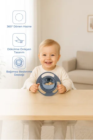 Babyjem Dökülmeyen Tabak Soft Gri
