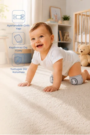 Babyjem Emekleme Dizliği Gri