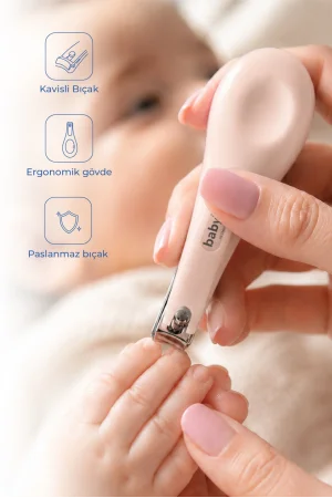 Babyjem Kolay Kavrama Bebek Tırnak Makası Pembe