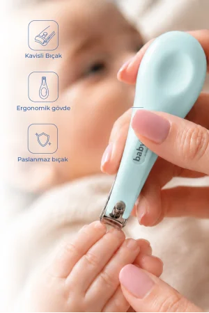 Babyjem Kolay Kavrama Bebek Tırnak Makası Mavi