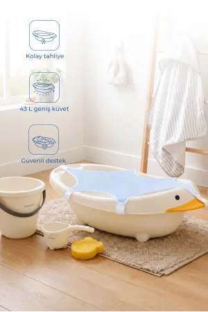 Babyjem Neşeli Ördek Banyo Seti 5 Parça Kum Beji