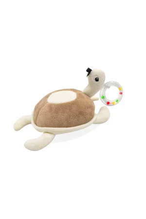 Babyjem Sevimli Yürüme Arkadaşım Çıngıraklı Peluş Kaplumbağa Kahverengi