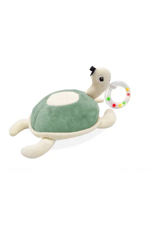 Babyjem Sevimli Yürüme Arkadaşım Çıngıraklı Peluş Kaplumbağa Mint