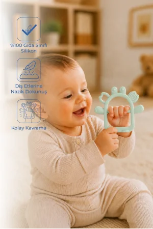 Babyjem Silikon Kolay Kavrama Diş Kaşıyıcı Soft Yeşil