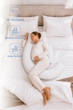 Babyjem Sırt Destekli Hamile Ve Emzirme Yastığı Ekru