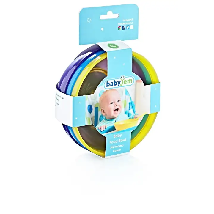 Babyjem İçiçe Geçen 3lü Mama Kasesi Erkek