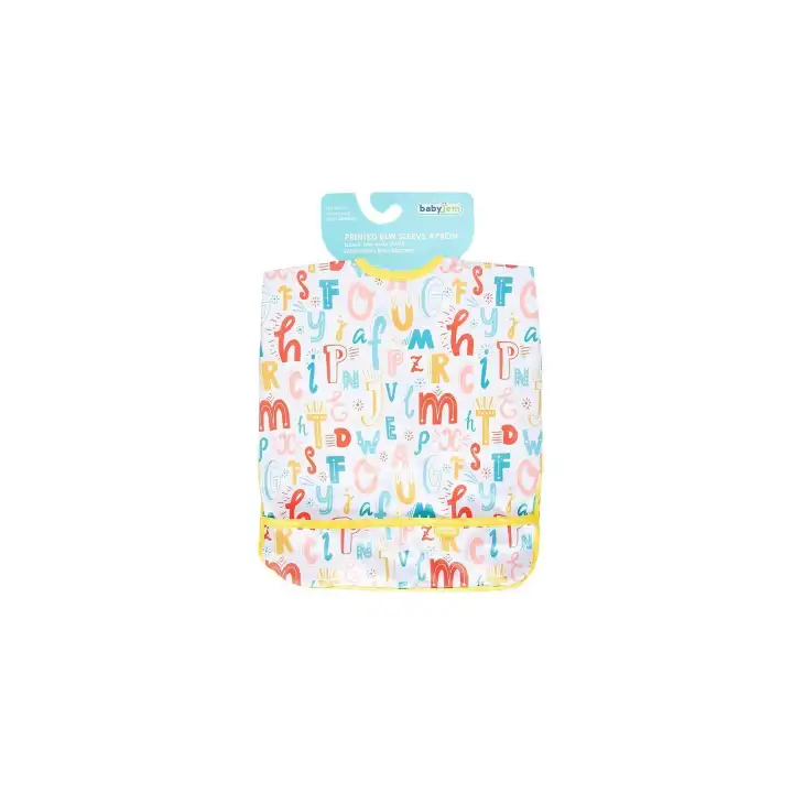 Babyjem Baskılı Blw Kollu Mama Önlüğü Harf Desen