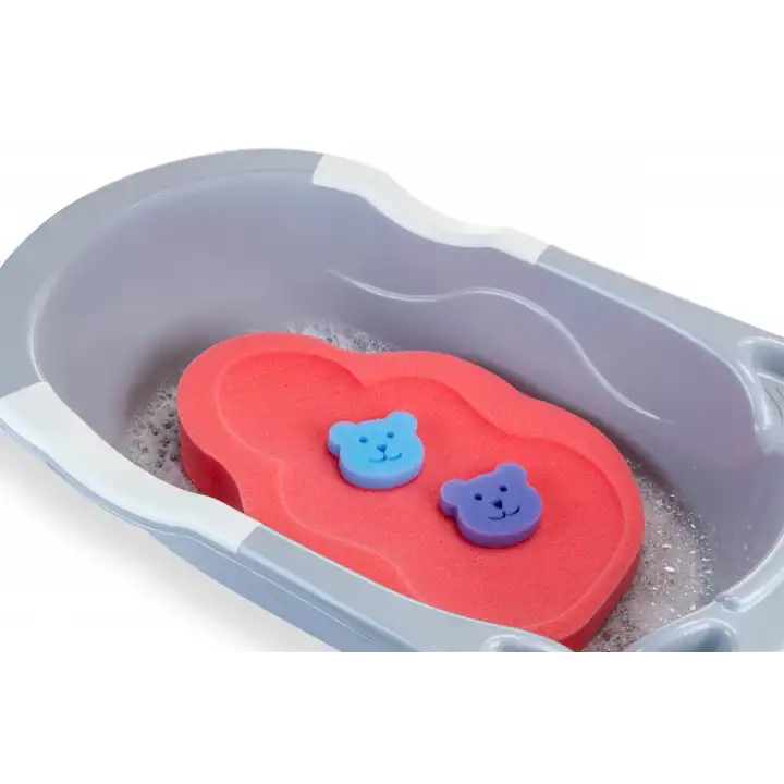 Babyjem Bebek Küvet İçi Sünger + Yıkama Süngeri Kırmızı