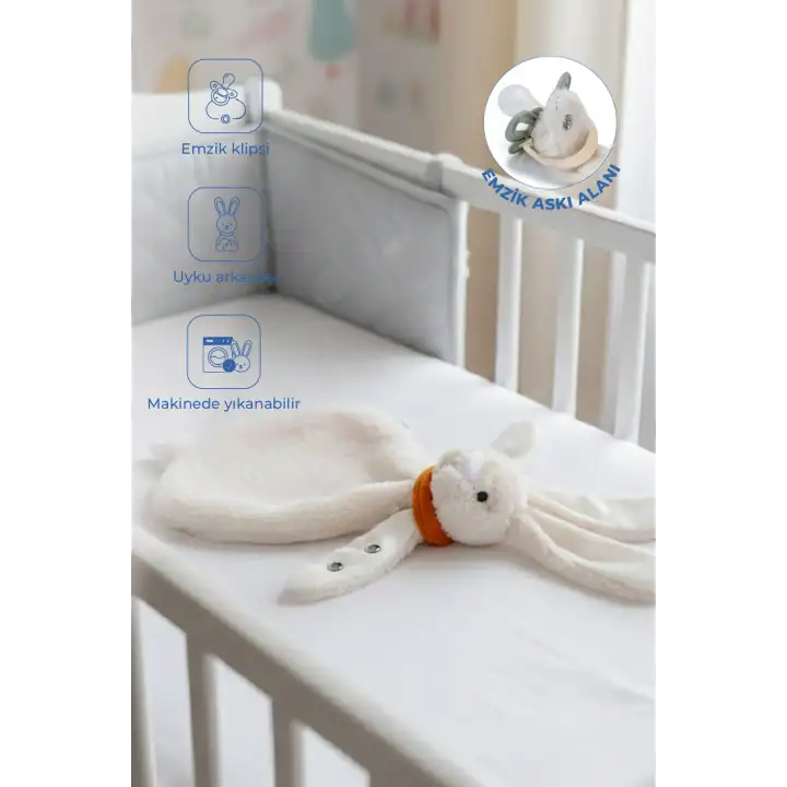 Babyjem Emzik Askılı Tavşan Uyku Arkadaşı Taş