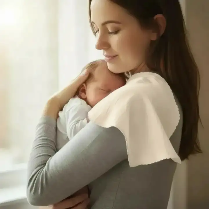 Babyjem Bürümcük Anne Omuz Örtüsü Ekru