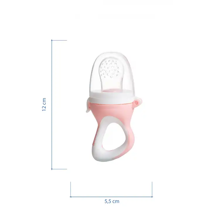 Babyjem Silikon Yumuşak Uçlu Meyve Süzgeçi Sebze Emziği Pembe