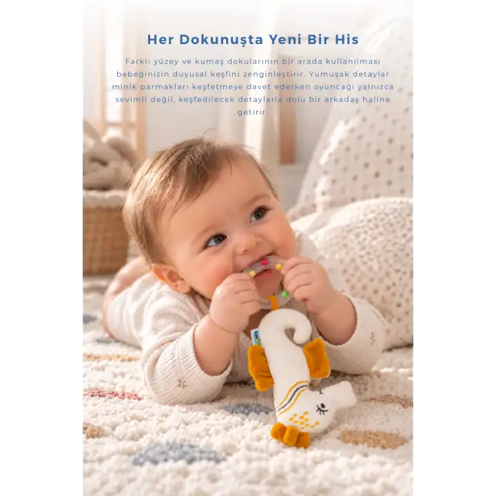 Babyjem Sevimli Arkadaşım Çıngıraklı Deniz Atı Turuncu