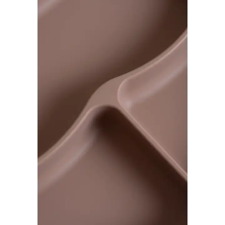 Babyjem Vakum Tabanlı Sabitlenebilir Silikon Tabak Latte